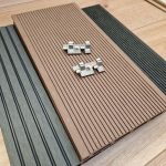 WPC teraszburkolat standard csokibarna fém klipszes rendszer