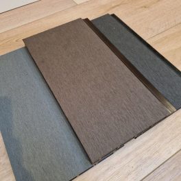 WPC kerítés zárt barna 5,8m léc